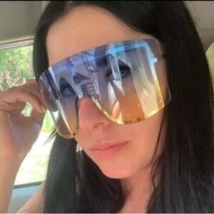 Oversized Shield Sunglasses